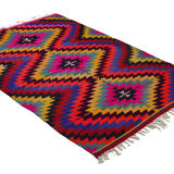 Anatolian handmade kilim rug 235 cm x 157 cm