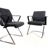 Set of 2 Drabert Z conference/dining room chairs by Prof. Hans Ullrich Bitsch