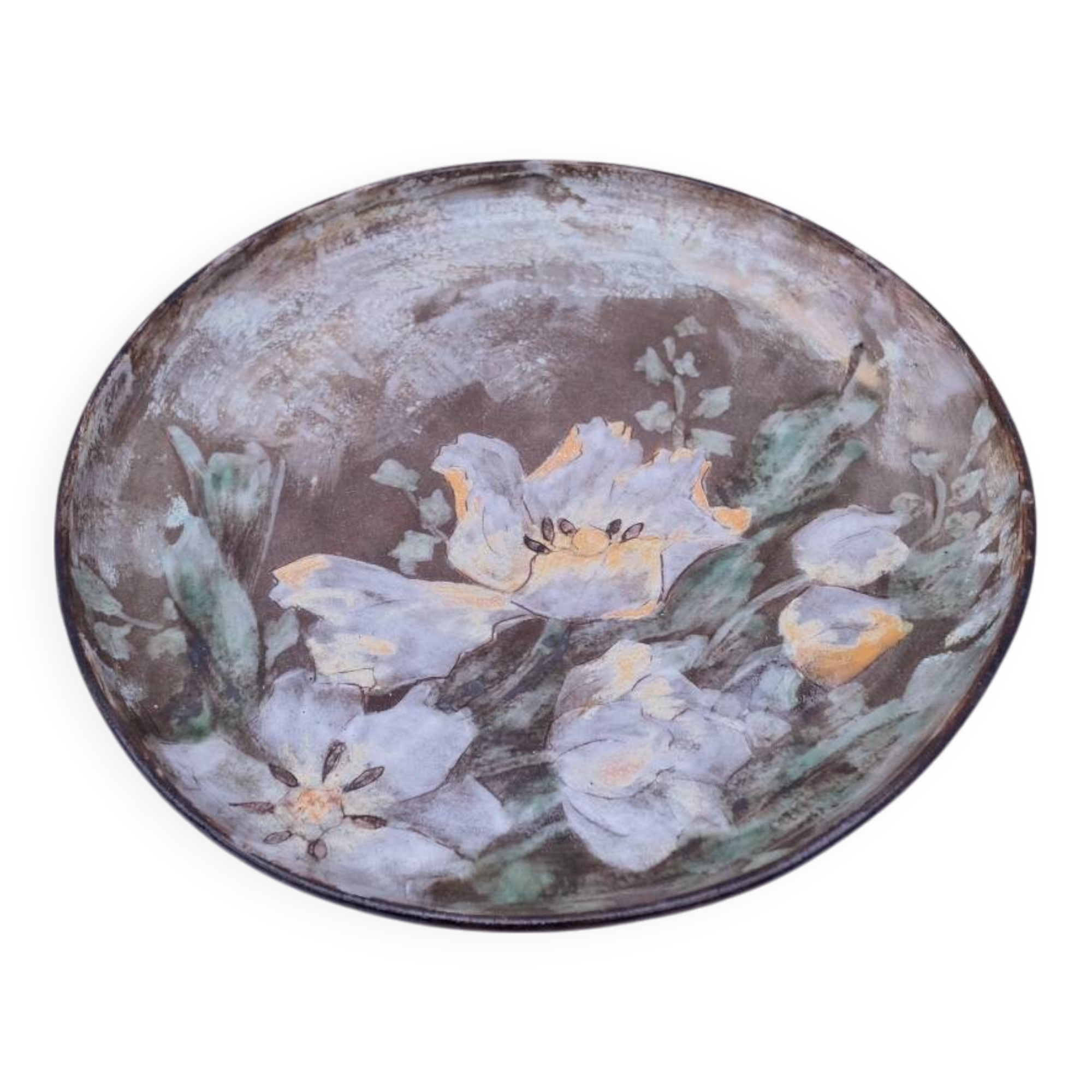 Ceramic dish by Alexandre Kostanda, France 1970