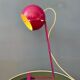Playful vintage purple pink eyeball desk lamp