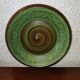 Antique plate Rössler AG Aedermannsdorf Switzerland Ceramics with floral motif Green