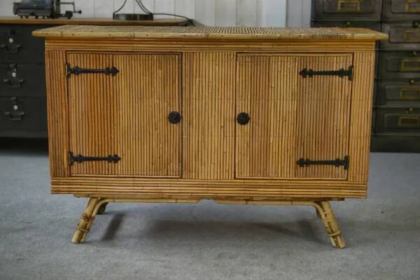 Buffet en rotin 1960’s