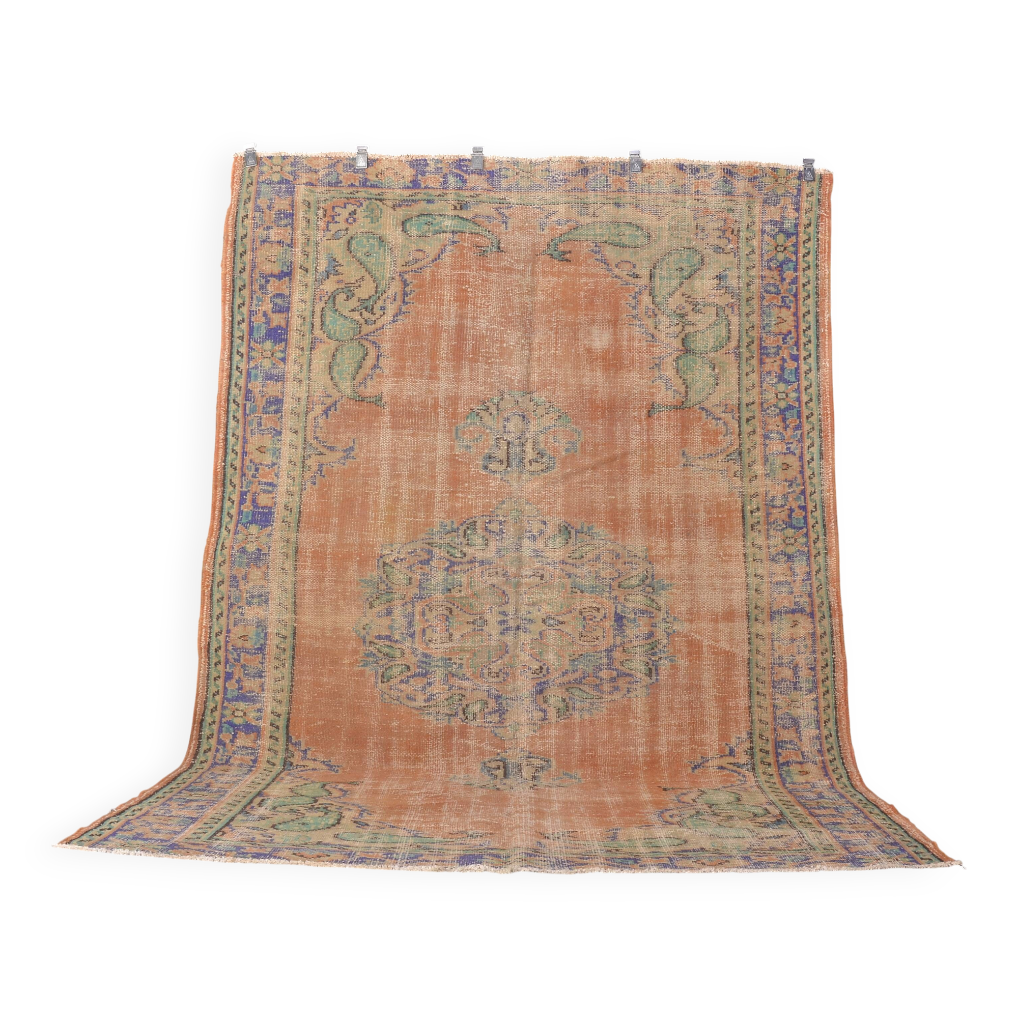 Antique Floral Oushak Home Living Rug sku 1900