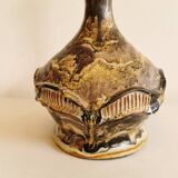 Old ceramic table lamp, Danish and estimated from the 1960s-1970s.