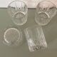 Set de 4 verres à Whisky en verre taillé 1970