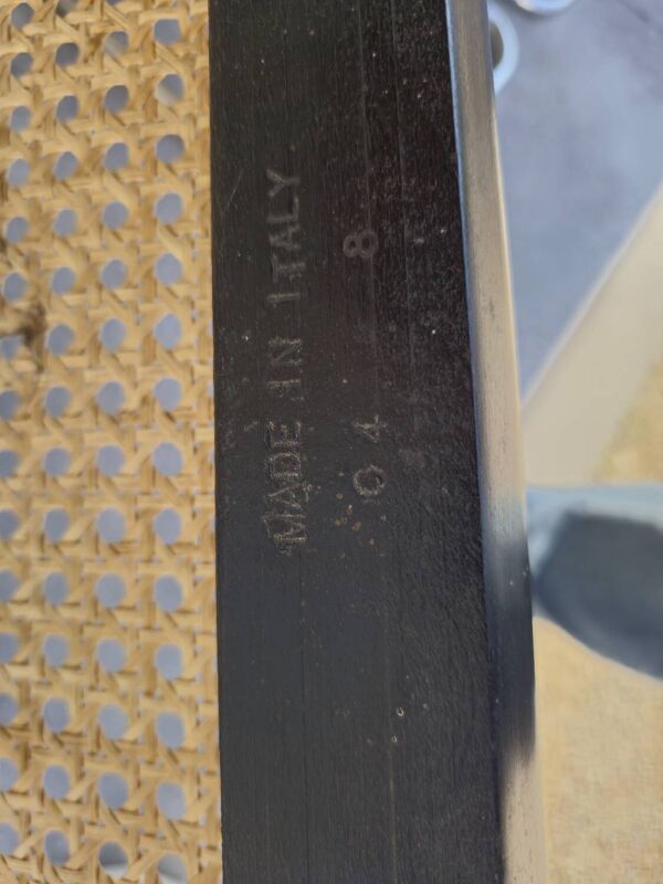 Serie de 4 chaises de Marcel Breuer modèle B32 en cannage