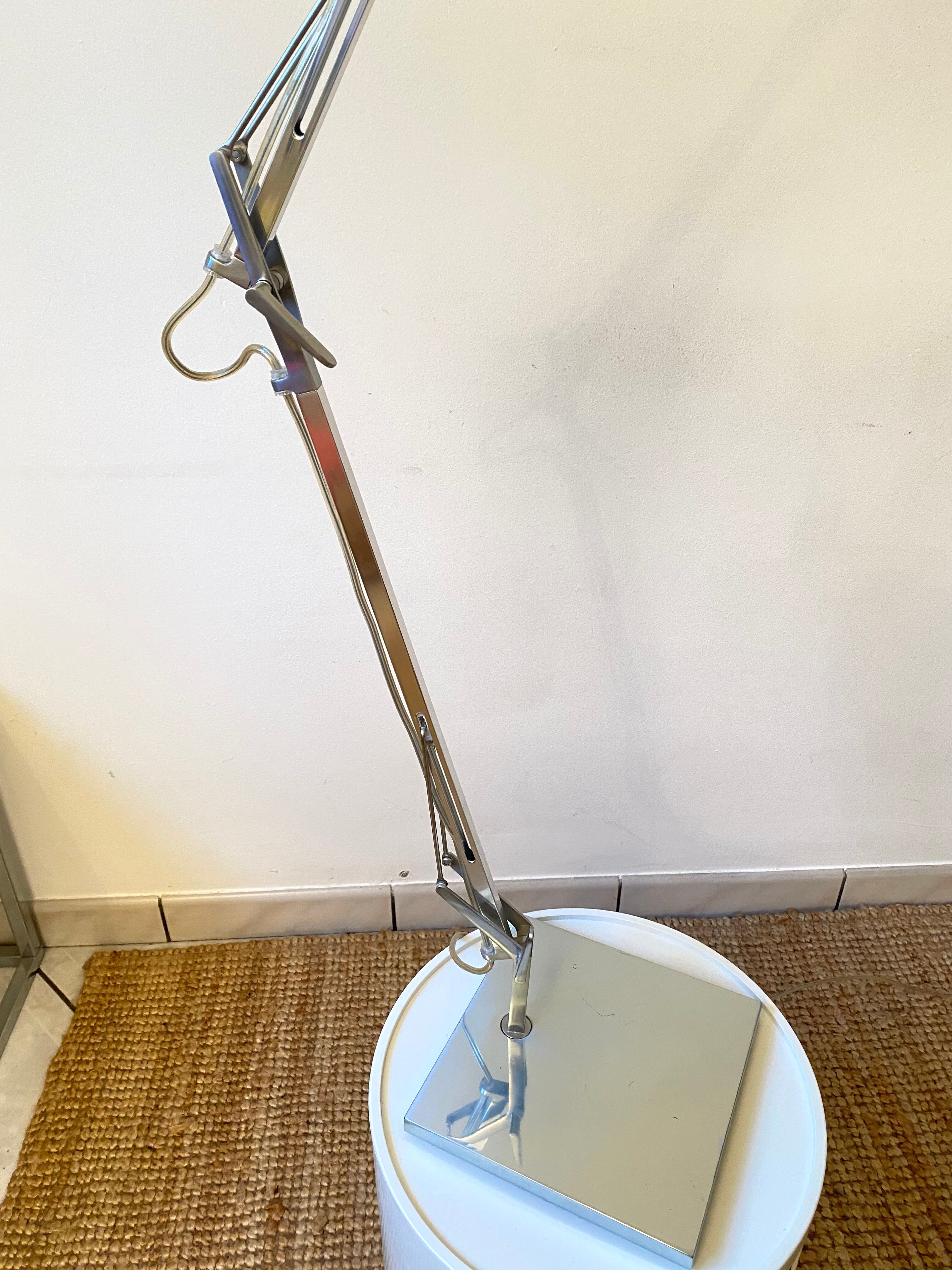 Desk lamp Kelvin T edition Flos design Antonio Citterio chrome aluminum