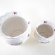 Pair of decorative ceramic vases with hand-painted roses, Art Deco style, European