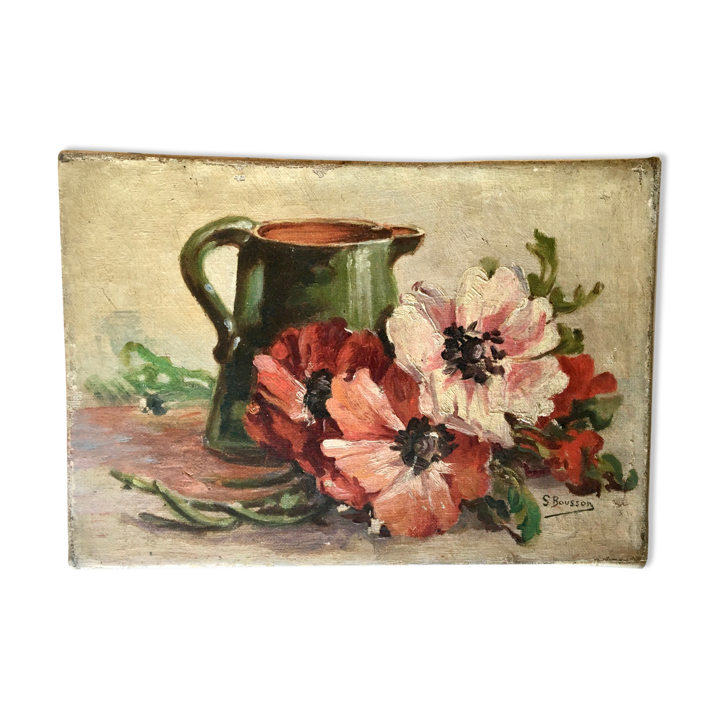 Oil on canvas signed