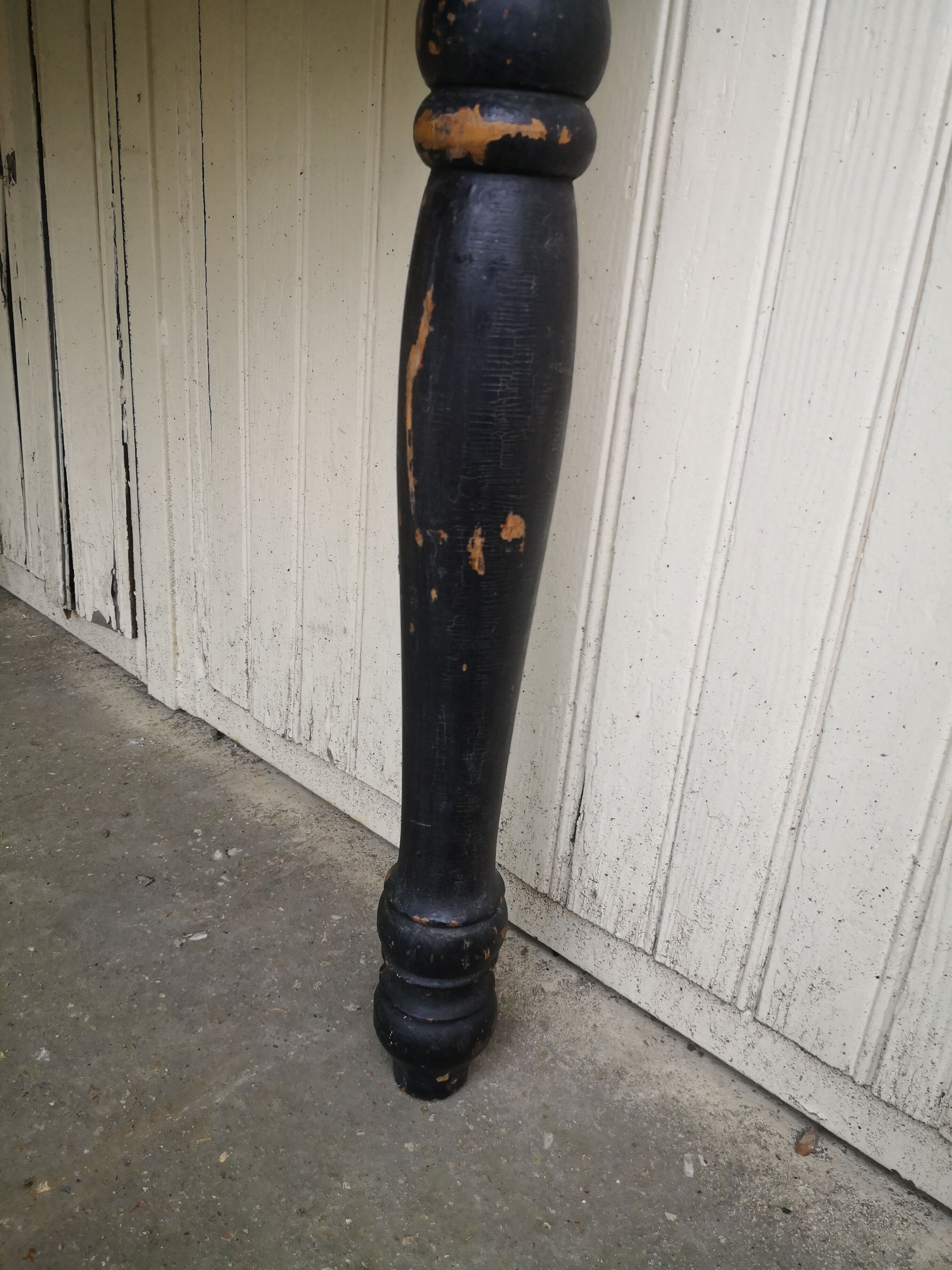 Vintage wooden farmhouse table