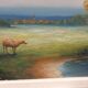 Peinture pastorale huile sur panneau