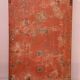 Old original grey-blue patina Burmese teak wall display case