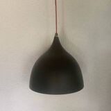 Set of 2 black and red metal lamps, loft style