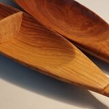 Pair of wooden appetizer dishes