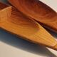 Pair of wooden appetizer dishes