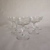 6 champagne glasses