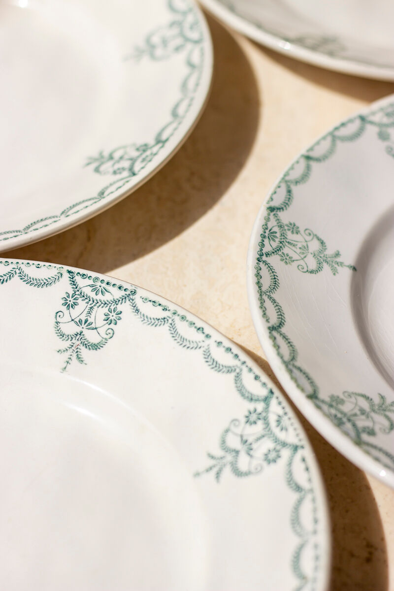 4 flat plates iron earth - Moulin des loups and Hamage