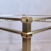 Beautiful square gold coffee table Orsenigo Italy collection 'Art Deco'