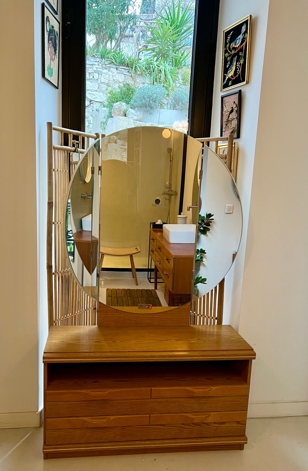 Commode coiffeuse avec miroir