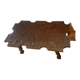 Africanist carved wooden table