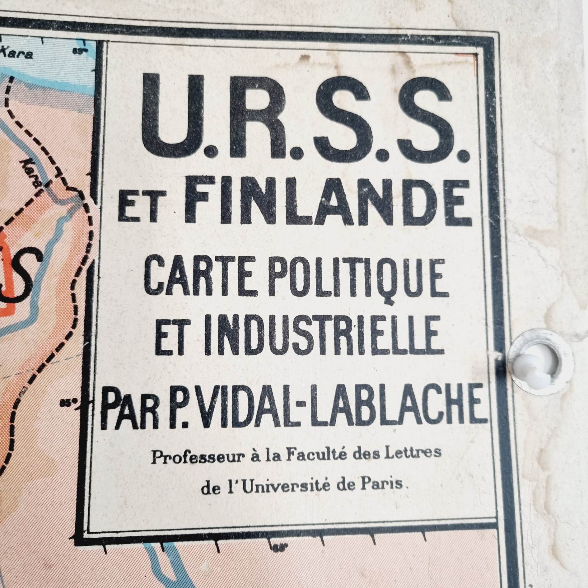 Map Russia USSR and Finland