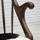 1960s, Danish high-backed armchair, reupholstered, furniture cowhide, oak.