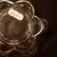 Corolla-shaped ashtray and pocket tray, Vannes Le Chatel crystal.