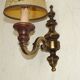 French Vintage Bronze Effect Metal Traditional Wall Light Card Shade 5169