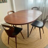 Round teak table from the 60s