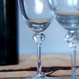 Set of two Daum glasses, Bolero model.