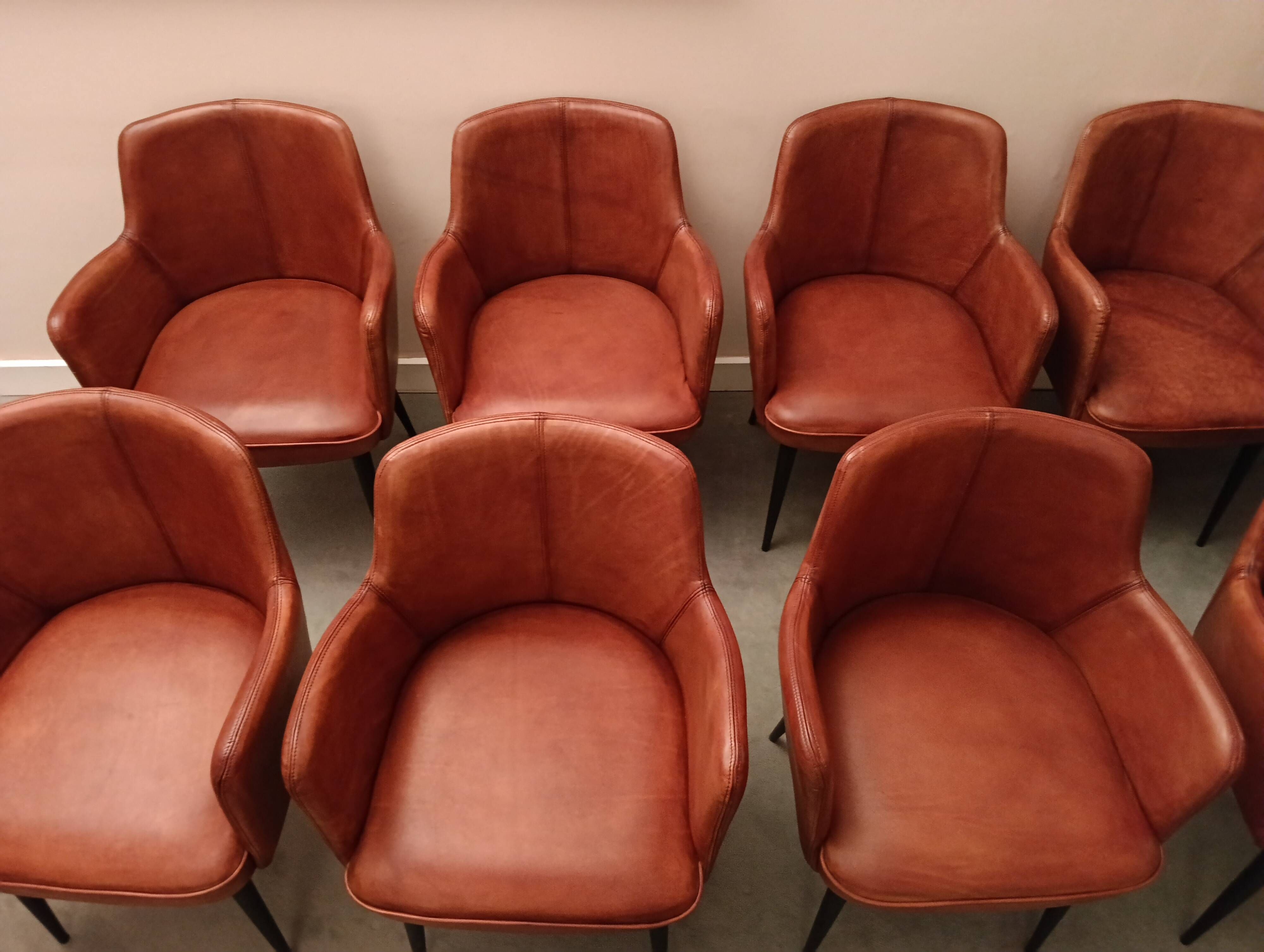 Leather chair from Maison Saulaie