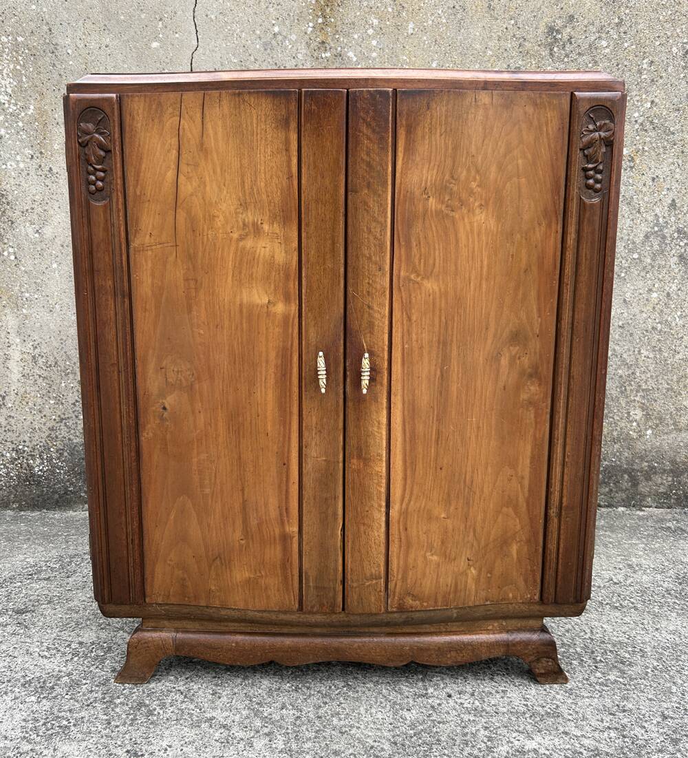 Art Deco furniture, sideboard, bar, in wood, 1930s