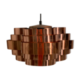 Copper Ceiling Lamp by Verner Schou für Coronell, 1967