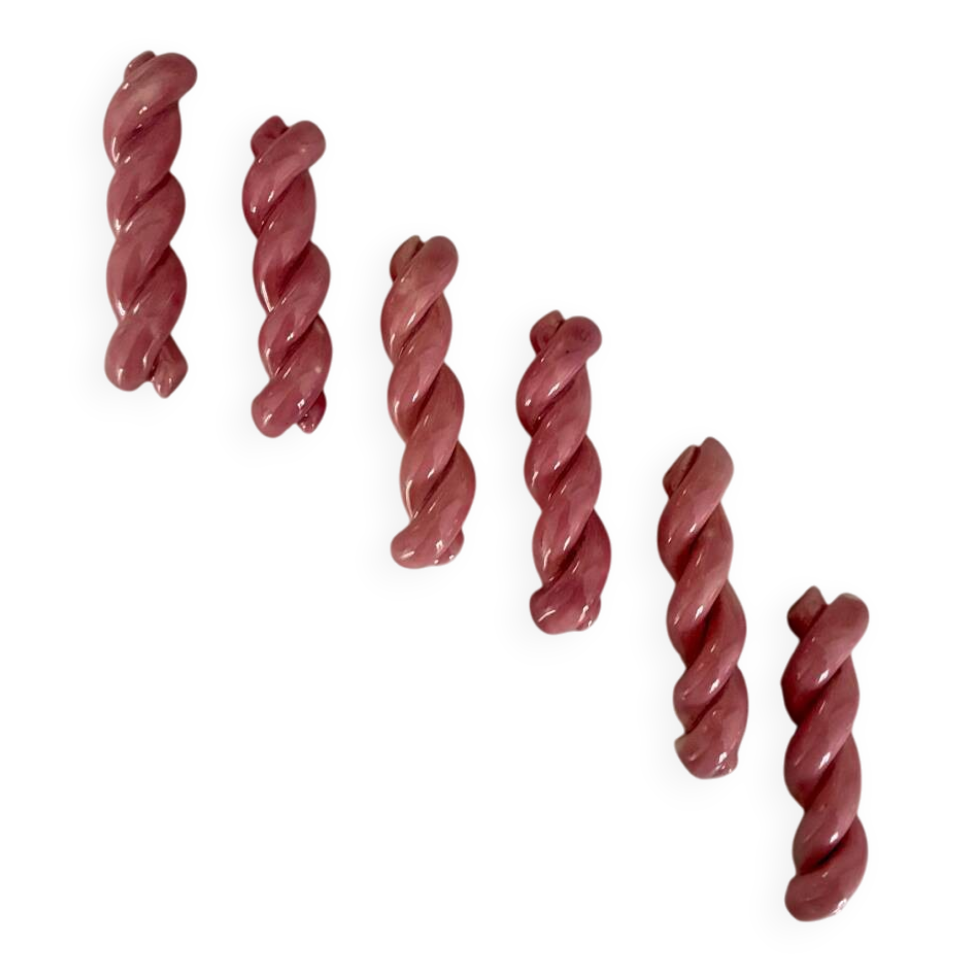 Six ceramic "Marshmallow" knife rests - 1980