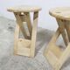 Pair of folding stools designed by Adrian Reed made in the years
