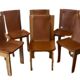 Scandinavian vintage Roland Haeusler chair in solid gold from the 80s