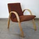Pair of Bow Wood armchairs by Steiner, 1950s