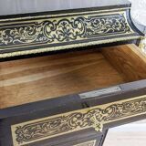 Antique Baroque Revival Inlaid Dresser, 1890s