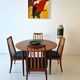 Ensemble de table et chaises GPLAN des années 1950, design d'intérieur.
