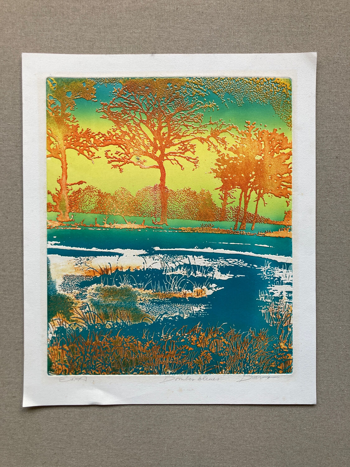 Engraving signed Jean Davo 1970