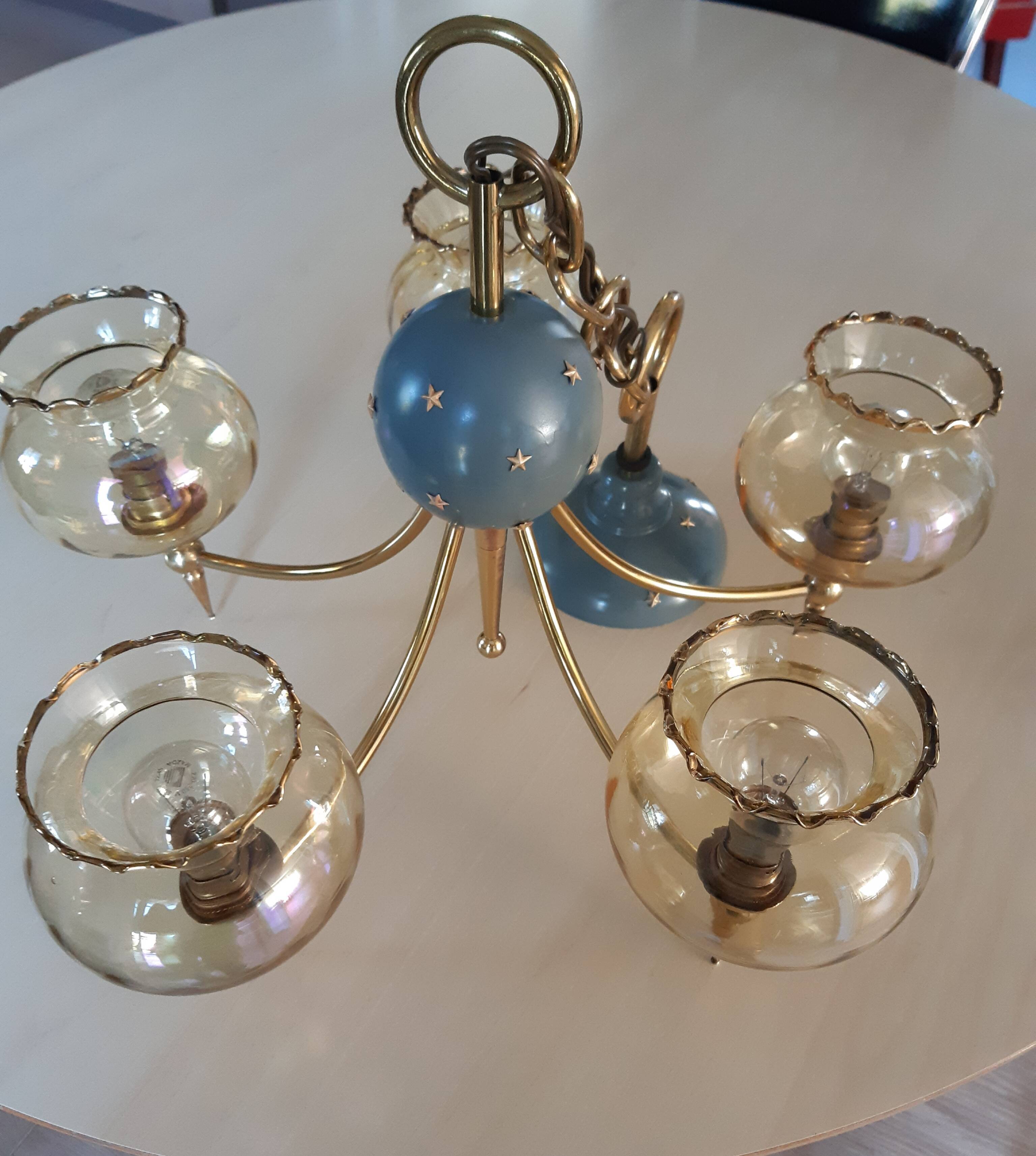 Vintage brass chandelier