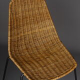 Mid-Century Wicker Chairs by Gian Franco Legler, 1950s. Set of 4