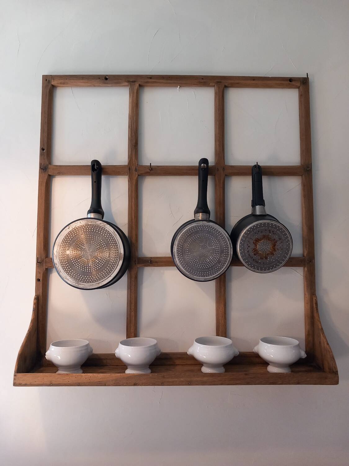 Old wooden saucepan