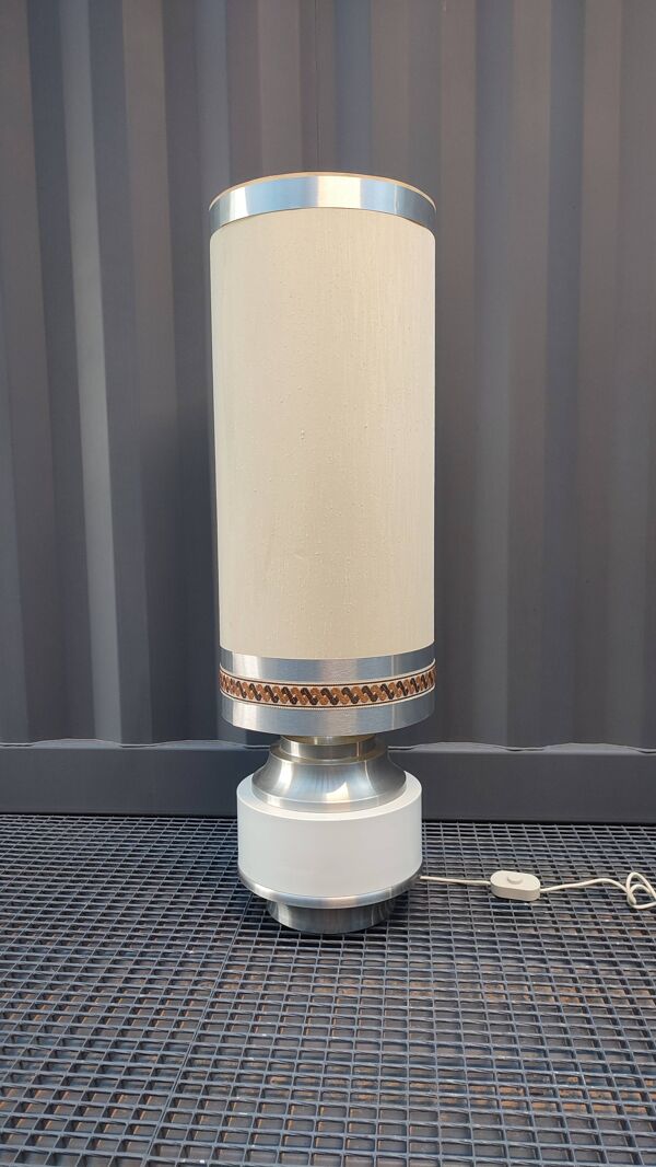 Lampe de parquet cylindrique en aluminium