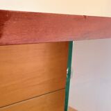 Playful high-gloss highboard with display cabinet