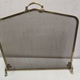 Brass fire screen