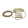 Vintage telephone in ivory-coloured bakelite