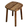 Attribué à Pierre Gautier Delaye. tabouret bois, France, circa 1960