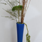 Vase soliflore bleu 70cm