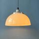 Vintage Guzzini Faro white acrylic glass pendant light